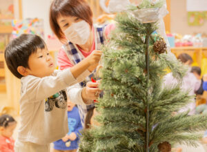 京都市保育園 右京区保育園 小規模保育園 活動の様子 クリスマス