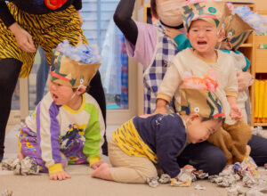 右京区保育園 京都市保育園 小規模保育園 活動の様子 節分 豆まき 乳児