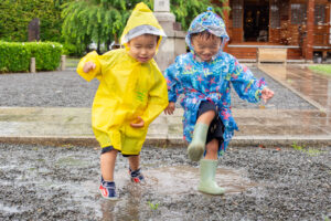 京都市保育園 右京区保育園 小規模保育園 雨遊び 雨 梅雨